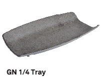 26.5*16.2*4cm GN 1/4 פלטה מלמין דמוי בטון דגם נריה
