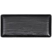 פלטה מלמין שחורה  דמוי עץ 34X22 ס"מ